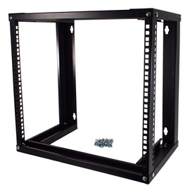 CNAweb 9U Wall Mount Open Frame 19" Server Equipment Rack 19 inch Depth – Black