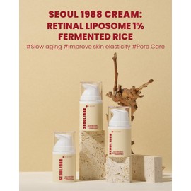 KSECRET SEOUL 1988 Retinal Liposome 1% + Fermented Rice Face Cream, Anti-Aging Moisturizer, 50ml