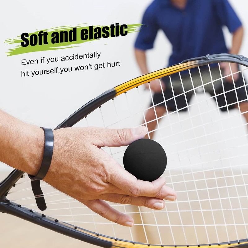 Exogio 3 Pcs Squash Balls Blue Dot Training Squash Ball