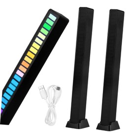 Operitacx 2 Stück Pickup -Licht Lichter Auto Streifen Party Innere Spielzimmerbeleuchtung Tonabnehmer-Rhythmuslichter Pickup-Rhythmus-Licht Sprachaktivierte Lichter Acryl