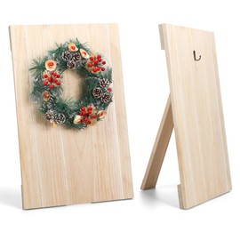 Lineshading Wreath Easel for Wreaths Making Christmas Wooden Wreath Stand Holder Making Easel Assistant Tabletop Display for Designing for Xmas Crafts Tool 27 x 17 Inch, Garland Not Included