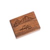 Wislist Wooden Engagement Ring Box Small Slim Flat Ring Case