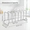 IMEEA Plate Rack 304 Stainless Steel Countertop Dish Holder for