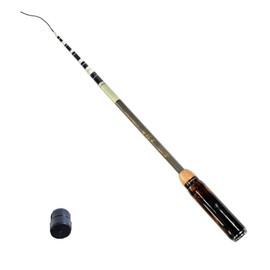 KHEALING のべ竿 延べ竿 振出 竿 軽量 超軽量仕様 小物万能竿 ノベルドミニマム 全長1.2m/ 1.5m/1.7m/2.1m釣具 釣り具 釣り (ねずみ色, 2.1m)