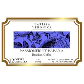 Passionfruit Papaya Brazilian Coffee (Single Serve K-Cup Pods) (Gourmet, Naturally Flavored, Whole Coffee Beans) (12 pods, ZIN: 576882)