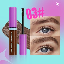 Eyebrow Gel, Eyebrow Dye,Eyebrow Tint, Semi-Permanent Eyebrow Gel, Long-lasting Eyebrow Makeup, Tattoo Brow Waterproof Sweat-proof,Fast Drying,Brow Gel, Natural Looking Brow Colour Kit(Brown)