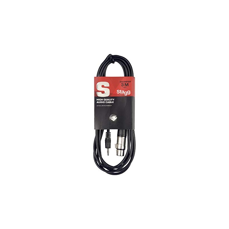 Stagg 18288 3 m 3 Pin 1x Stereo Mini-Phone Plug/1x