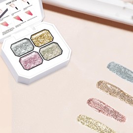 Finger Secret 4 Colors Set Ombre Pat Gel Nail Polish,Patting GelS Polish with 20Pcs Nail Sponges for 3d Gel Nail Art can be Painted in Salon or Home Use (k1)