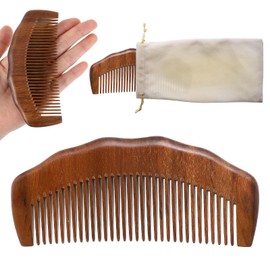 BOHUIZ Natural Birthing Comb For Labor Pain, Wooden Hair Comb for Women with Bag Cloth Labor Comb For Labor And Delivery Essentials Pregnancy Gift for Pregnant Women
