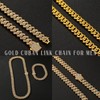 Miami Cuban Link Choker Necklace - Gold Iced Out Diamond