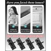 4 Pack Door Hinges Matte Black, Manganese Steel, 4 Inch