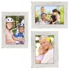 Rustic Torched Wood Picture Frames: Includes three 4"x6" Photo Frames: