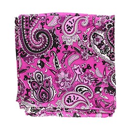 M&F Western 33"x33" Wild Rags Silk Paisley Scarf Bandana Purple One Size