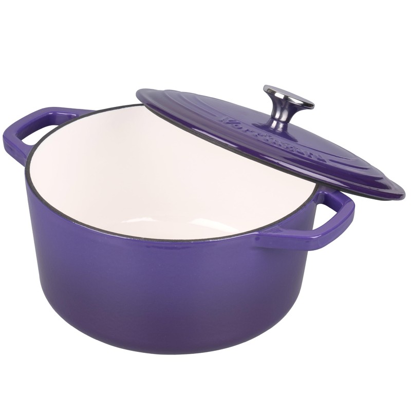 VORRINGARD Enameled Cast Iron Dutch Oven Pot with Lid, for