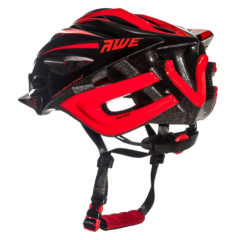 AWE® AWEBlade™ In Mould Adult E-Bike/Bike Helmet 55-58cm Black/Red *FREE