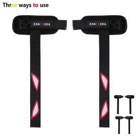 2PCS Weight Lifting Wrist Straps with Grip Support Gym Wraps for Deadlift Pull Up Strength Training