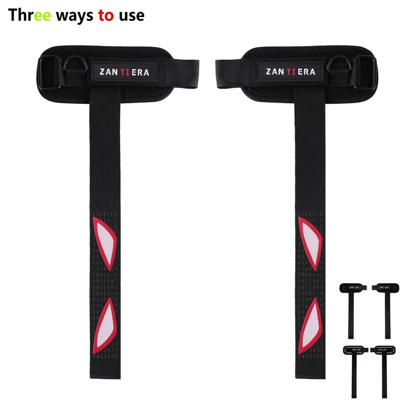 2PCS Weight Lifting Wrist Straps with Grip Support Gym Wraps