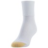GOLDTOE Women's Classic Turn Cuff Socks, Multipairs, White (6-Pairs), Shoe