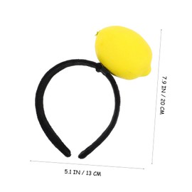 Healvian Costume Hair Accessory Lemon Headband Holiday Party Accessory for Dress up Events