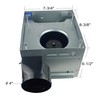 Good Housekeeping 90052 Yorkshire Decorative 80 CFM 2.5 Sones Bathroom