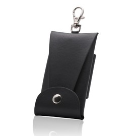 KNUTe Backpack Key Case with Reel, Elementary School Students, Boys and Girls, Includes Hooks, Belt Secure, Inconspicuous, Unisex, Keys, Smart Key, Colorful, Anti-theft, Black, Free size