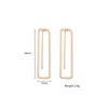 Yheakne Boho Rectangular Earrings Rectangular Hoop Earrings Gold Geometric Square