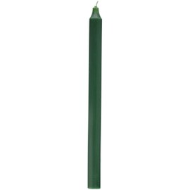 Northern Lights Candles 2 Piece Premium Taper Candle, 12", Hunter Green