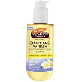 Palmer's Cocoa Butter Formula Tahitian Vanilla Body Oil, Aceite Hidratante con Manteca de Karité y Vitamina E para una Piel Más Suave, Humectación 72 Horas, Dermatológicamente Probado, 192ml