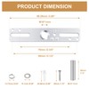Qryphent Universal Lamp Crossbar 4" Ceiling Light Fixture Mounting Bracket