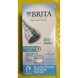 Brita In Line Shower Filtration System Chrome SHS102
