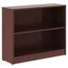Lorell Mahogany Laminate Bookcase Book Rack, 29.5" x 36" x