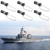 Eyech 6Pcs Boat Flag Clips Fishing Flag,Stainless Steel Marine Boat
