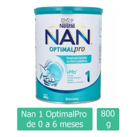 Leche de fórmula en polvo sin TACC Nestlé Nan Optipro 1 en lata de 1 de 800g - 0 a 6 meses