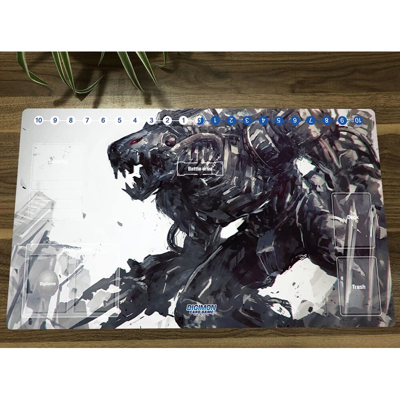 Mlikemat DTCG Duel Playmat Digimon Machinedramon Anime Trading Card Game