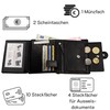 Hans Kniebes Men's Leather Wallet with Latch in Portrait Format