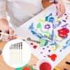10pcs Nylon Hair Gouache Artist Paint Brush Portable Oil Painting