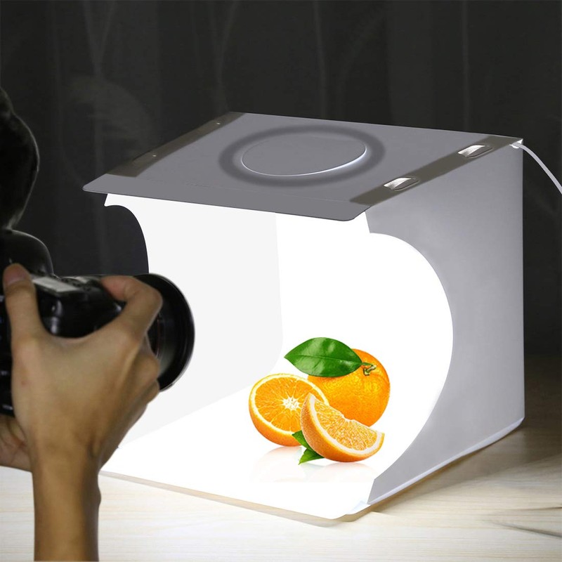 PULUZ Small Simple Shooting Box with Round LED Ring Light