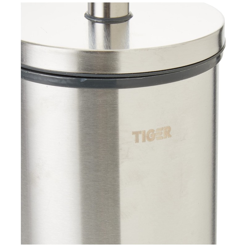 Tiger Toilet Brush and Holder, Stainless steel, 9.3 x 35.6
