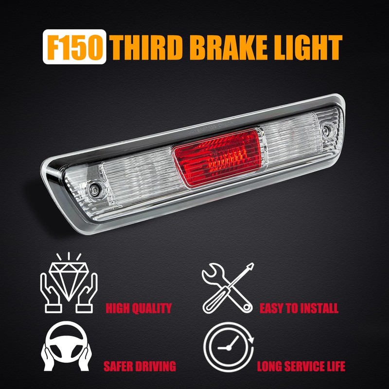 RANSOTO F150 Third Brake Light Center High Mount Stop, Trunk