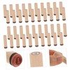 DOITOOL 1 Set DIY Wood Letter Stamps Creative Alphabet Stamps
