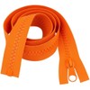 Vibrant Orange - Cerniera grossa con estremità aperta, 46 cm,