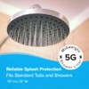 SlipX Solutions Protected Shower Curtain Liner, 5G Thicker Liner, 70"x72",