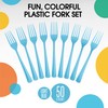 Exquisite Solid Color Premium Plastic Cutlery, Heavy Duty Plastic Disposable