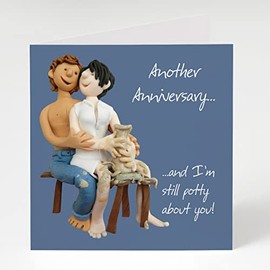 Another Anniversary Card - Pottery Scene - One Lump Or Two