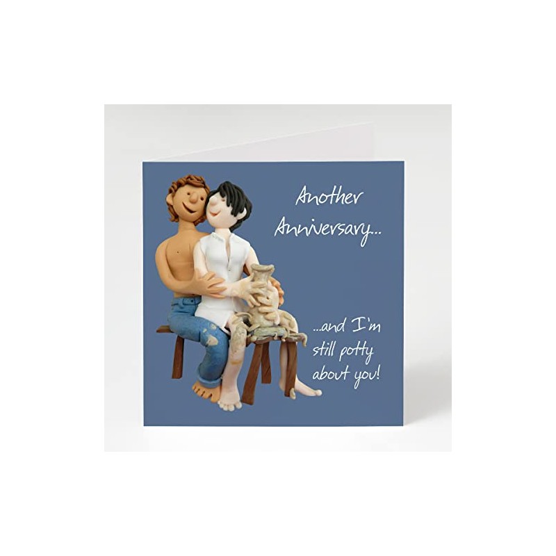Another Anniversary Card - Pottery Scene - One Lump Or