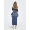 ONLY ONLEmma Life Women's Midi Jeans Skirt with Slit and