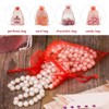 50pcs Clear Organza Bags 17x23cm Medium Organza Gift Bags Drawstring