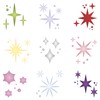 Sparkling Stars Stencil, 11.5 x 11.5 cm (S) - Shiny