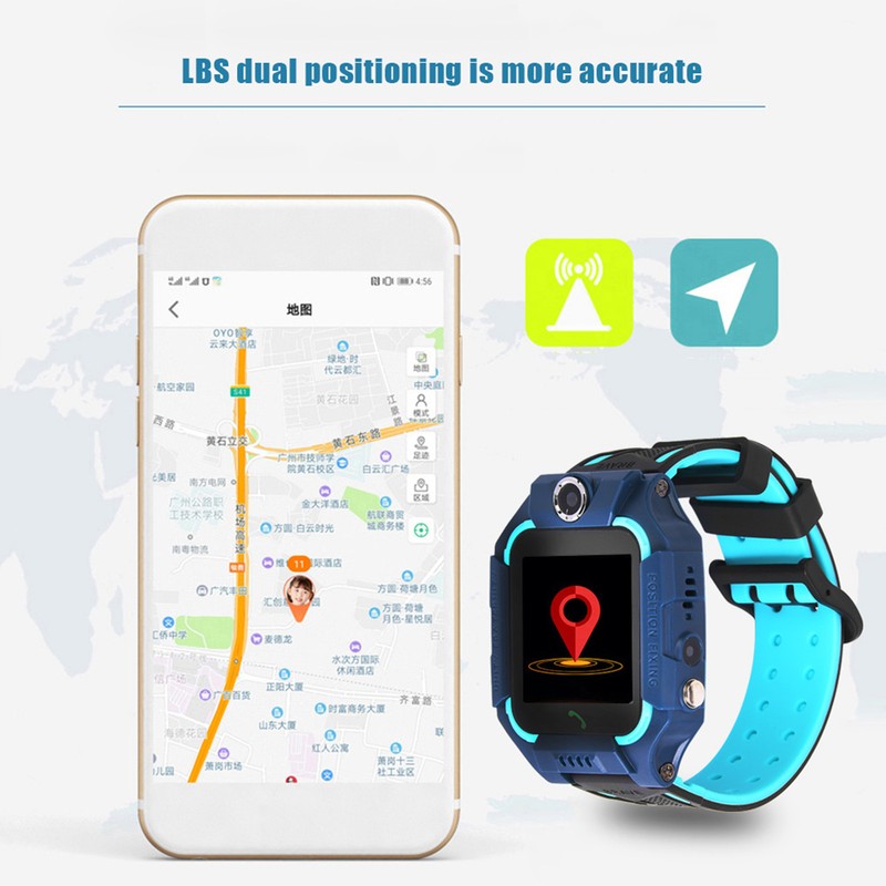 Portable Waterproof Kids Smartwatch LBS Positioning Children Safe Call Voice