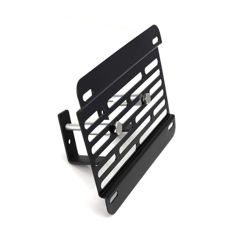 iJDMTOY No Drill Front Grille Mesh Mount License Plate Relocator